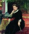 慈善家オルガ・セルゲイヴナ・アレクサンドロワ・ハインツの肖像画 1890年 イリヤ・レーピン